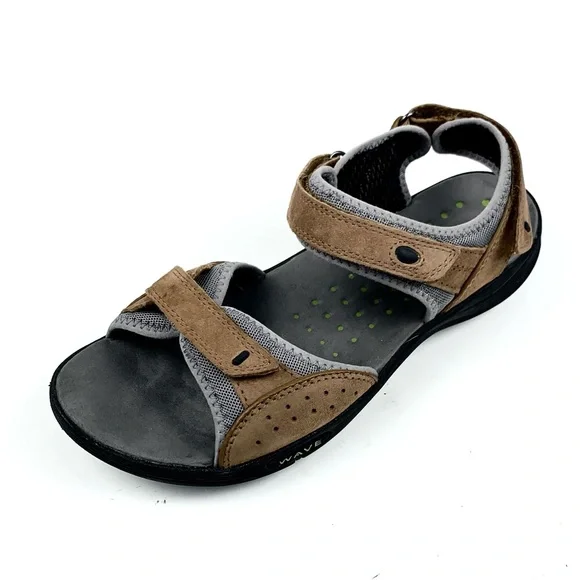 Clarks Womens Brown Suede Trail Sandals Size 9 - Picture 7 of 7